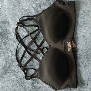 Medium, Victoria Secret Pink ultimate push up sports bra, Black
